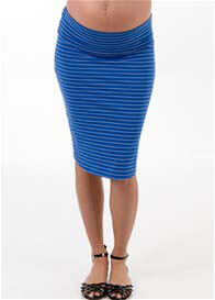 Trimester™ - Madelyn Skirt in Blue Stripe - ON SALE