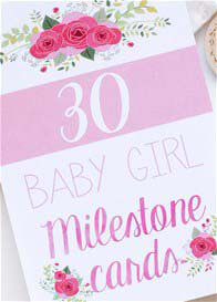 Blossom & Pear - Baby Milestone Cards in Floral