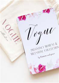 Blossom & Pear - Pregnancy Milestone Cards in Vogue Floral