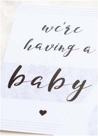 Blossom & Pear - Pregnancy Milestone Cards in Marble