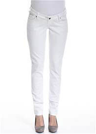 Queen mum - White Slim Fit Denim Jeans - ON SALE
