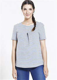 Paula Janz - Striped Blue/White Blouse - ON SALE