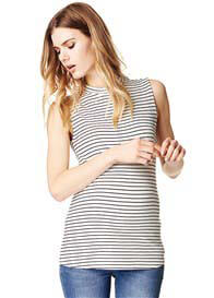 Supermom - Petra Mock Neck Sleeveless Top - ON SALE