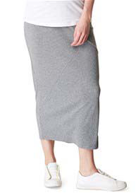 Supermom - Grey Side Split Maxi Skirt - ON SALE