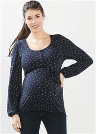 ESPRIT Maternity Bluse - Stillbluse Mit Langarm & Allover Print