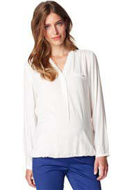 Esprit - Flowing Viscose Blouse in Off White