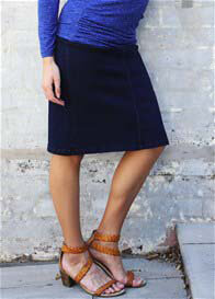 QueenBee® - Denim Skirt in Dark Navy