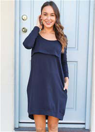 Trimester® - The Mama Journey Dress in Navy