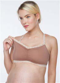 Belabumbum - Nursing Crop Bra in Nude