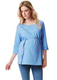 Esprit - Blue Polkadot Blouse - ON SALE