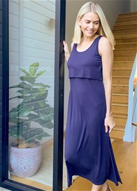 Trimester™ - Armani Layered Nursing Maxi Dress