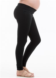 Karl Ponte Maternity Leggings in Black by Trimester