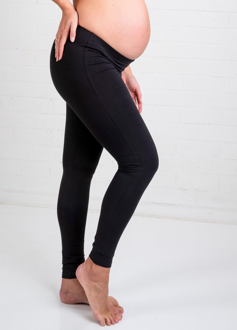 Trimester - Oasis Black Maternity Leggings | Queen Bee