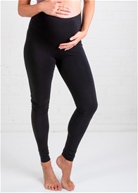 Oasis Over Belly Maternity Leggings in Black by Trimester