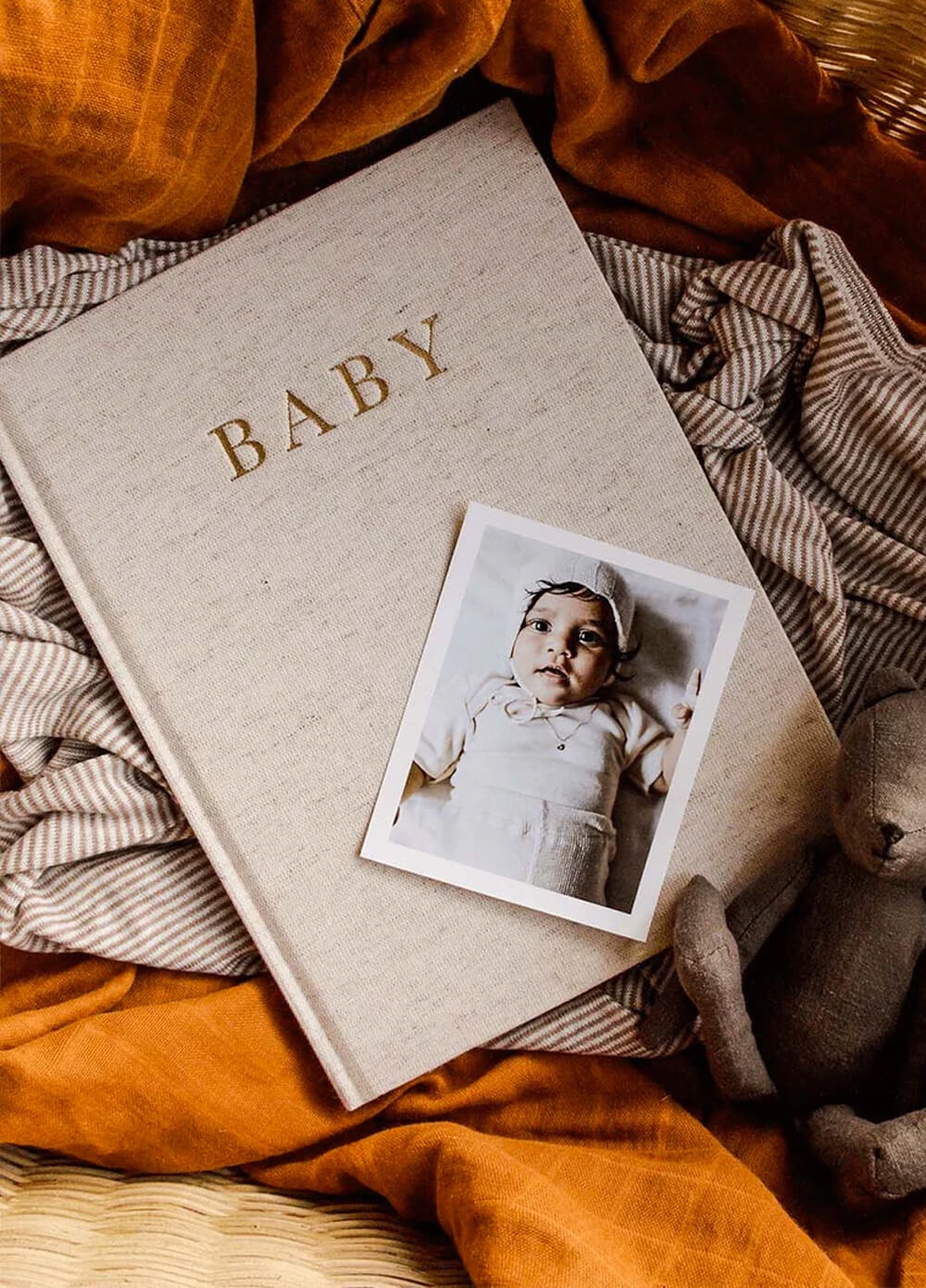 Write To Me - Baby Journal in Oatmeal